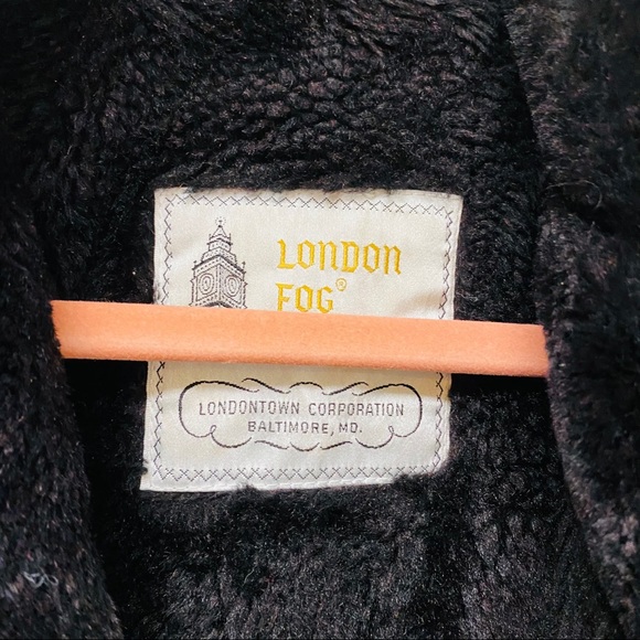 London Fog Fur Lined Collar Long Coat Jacket - Picture 8 of 12